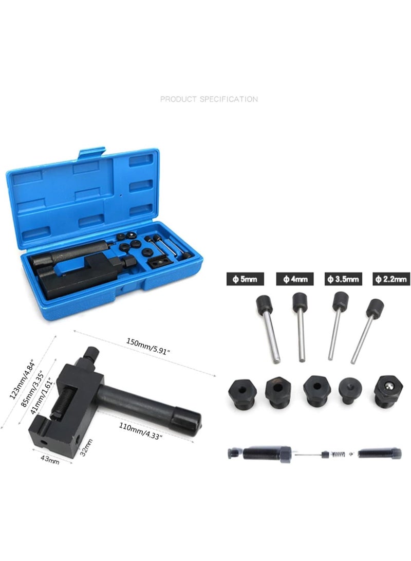 GGOOT Diy Hand Tools Hardware Heavy Duty Motorcycles Bike Chain Breaker Chain Cutter Splitter Riveter Riveting Tool Set Chain Repair Hand Tools Chain Cutter  - Image 2