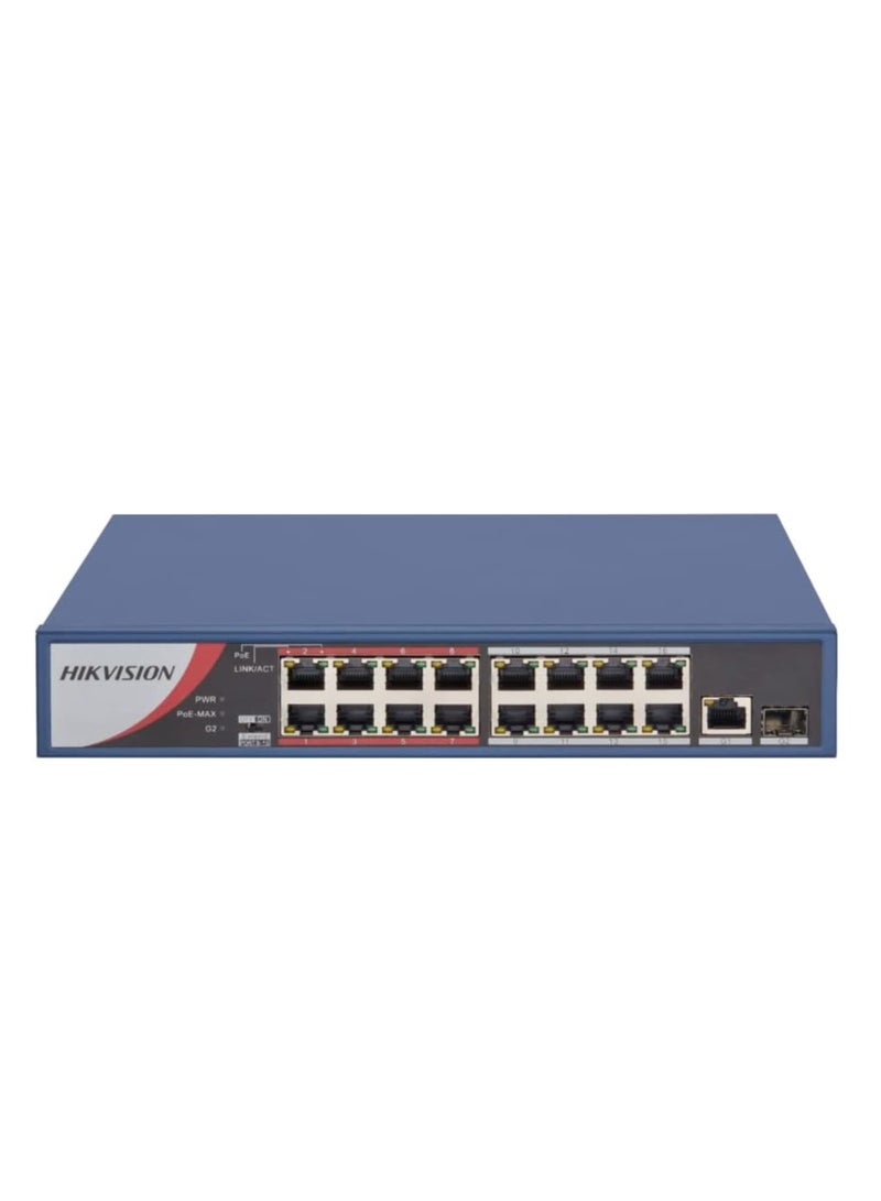 HIKVISION 16 Port Fast Ethernet Unmanaged POE Switch Black - Image 4