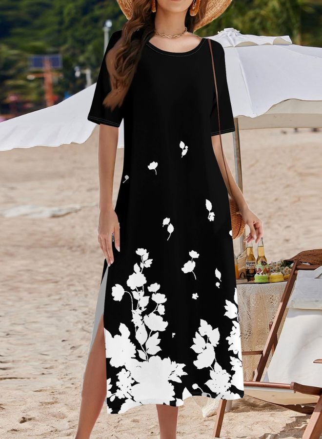 Tepveisoy Women's Fashion Summer Dresses Casual Beach Dresses One Piece Dress Slim Holiday Dress  - Image 3