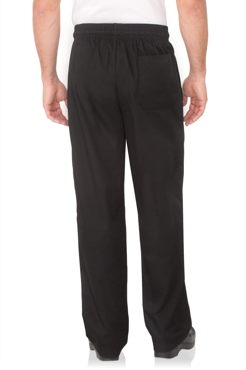 Chef Works Men's Essential Baggy Chef Pants, Black, X-Large - Image 2