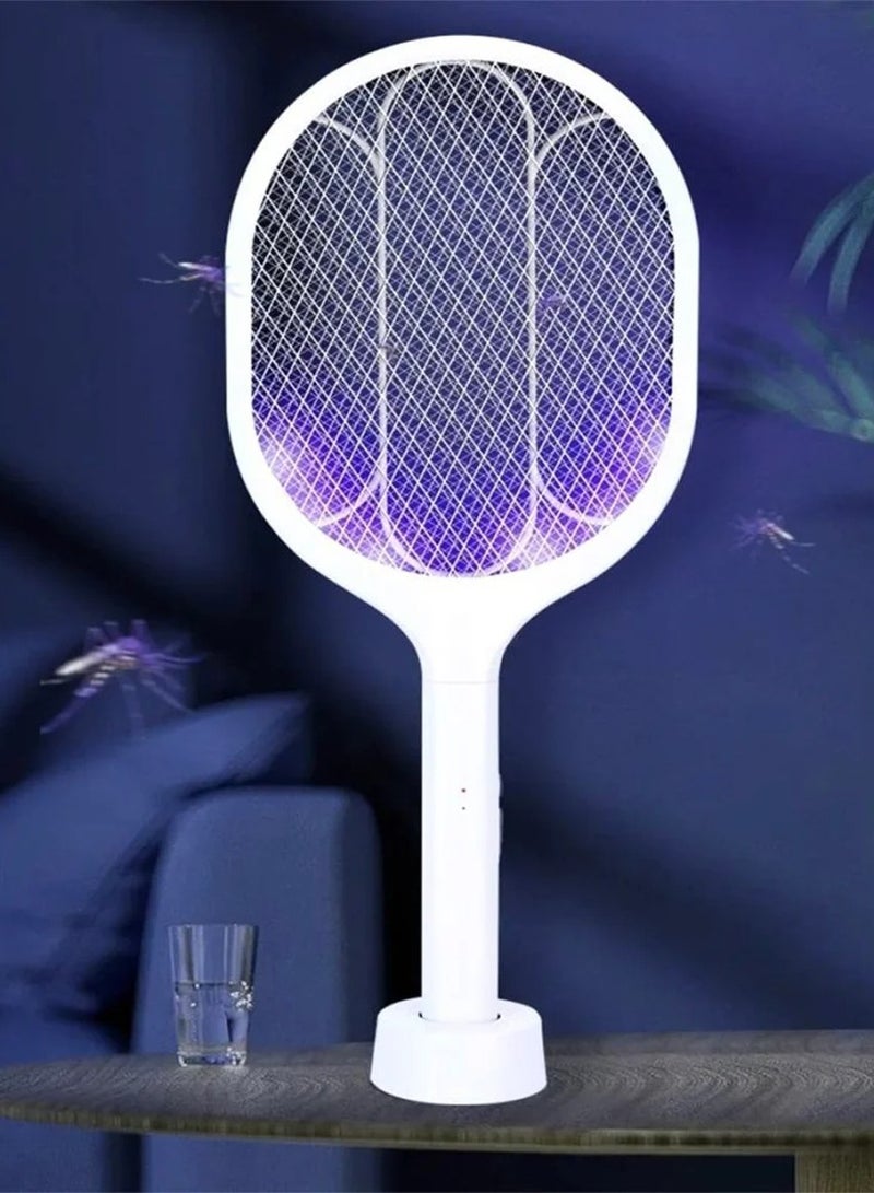 WEIDASI Rechargeable Mosquito Insect Fly Killer Electric Bat Handheld Swatter Racket WITH LED LIGHT HEAVY DUTY WORK - Image 1