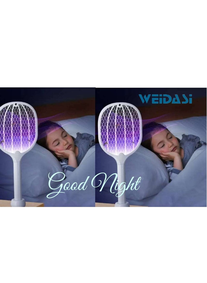 WEIDASI Rechargeable Mosquito Insect Fly Killer Electric Bat Handheld Swatter Racket WITH LED LIGHT HEAVY DUTY WORK - Image 5