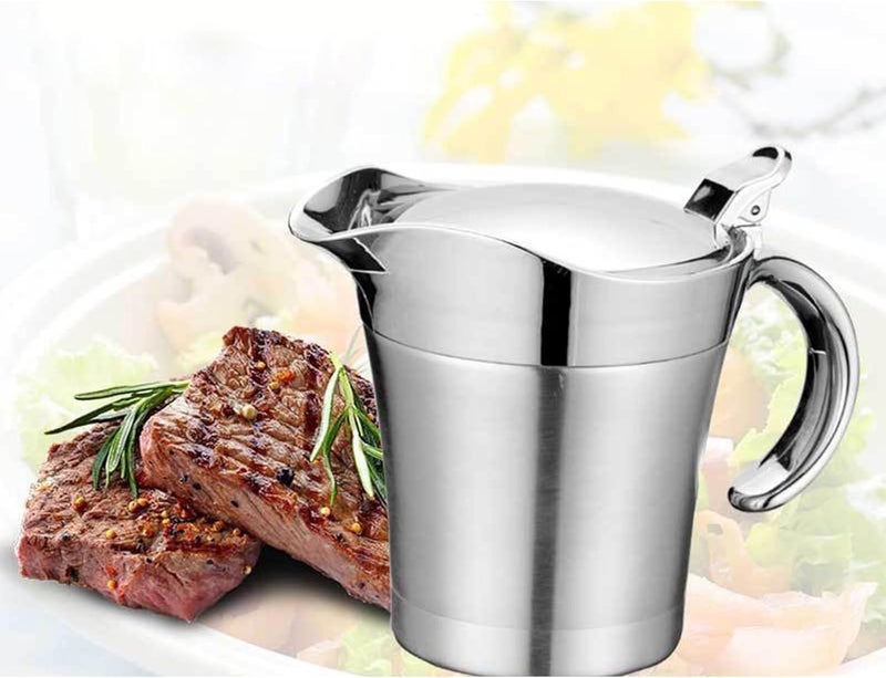 Double Insulated Sauce Pots Serving Delicate Thermal Insulated Stainless Steel Gravy and Sauce for Kitchen Use Thermal Gravy Pots - Image 5