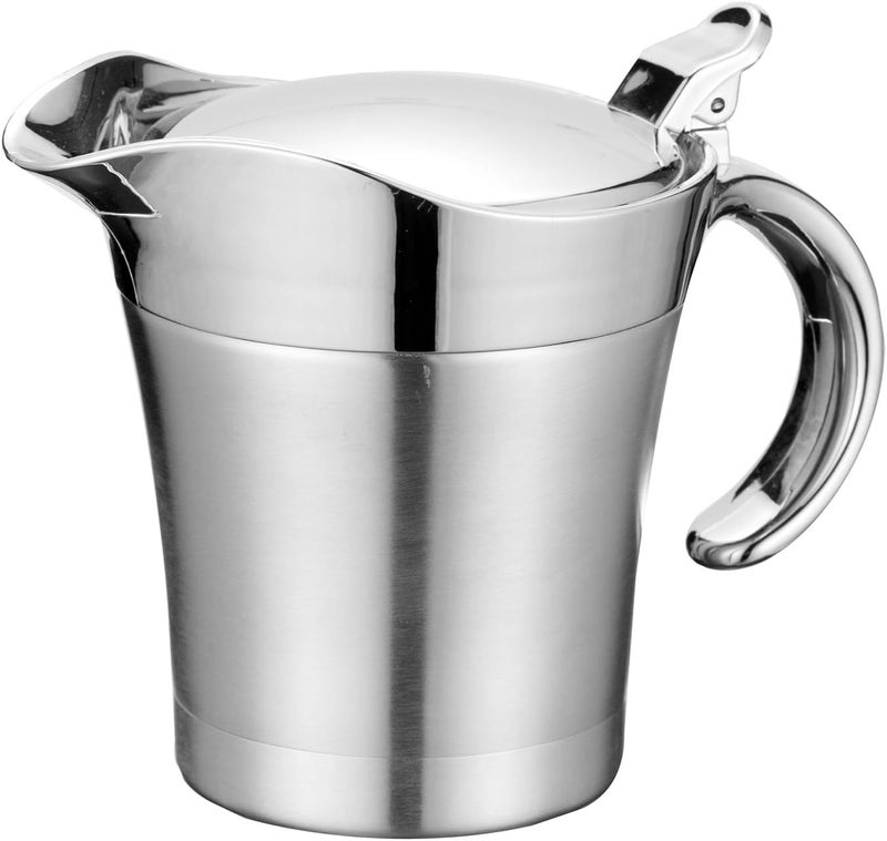 Double Insulated Sauce Pots Serving Delicate Thermal Insulated Stainless Steel Gravy and Sauce for Kitchen Use Thermal Gravy Pots - Image 1