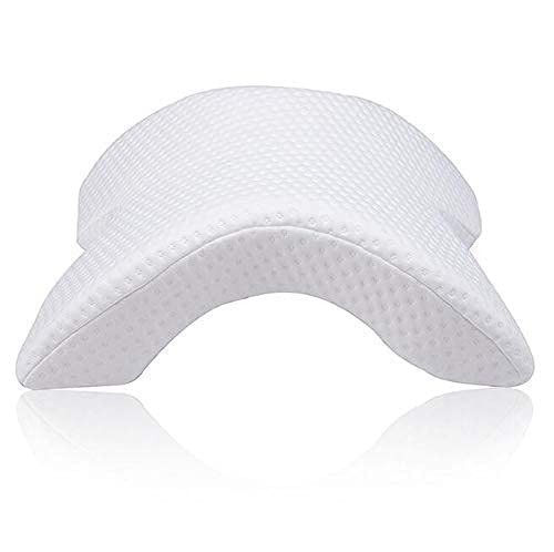 RHYDON Pressure Free Memory Foam Pillow Couple Pillow Slow Rebound NeckShoulderHeadArmBack Support Bed Sleeping Pillow Arms Protector Pillow for Unisex Sleeping PortableWhite - Image 2