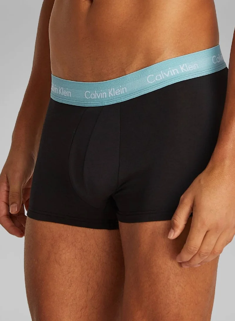 CALVIN KLEIN Cotton Stretch Low Rise Trunk - 3 Pack