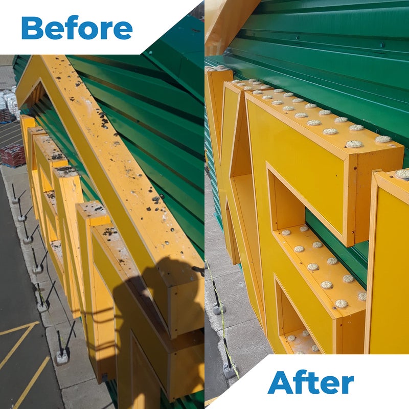 Bird Barrier منظف إنزيم ديسولف إت ماكس لحواجز الطيور - منظف فضلات الطيور - يذوب النفايات - يعالج المناطق المتأثرة قبل تركيب منتجات التحكم في الطيور - ينظف بقع الحيوانات الأليفة - 1 باينت يصنع 1/2 جالون - Image 3