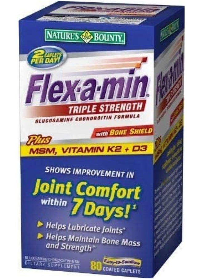 NATURE'S BOUNTY - Flex-A-Min Triple Strength - 80 Tablets - Image 1