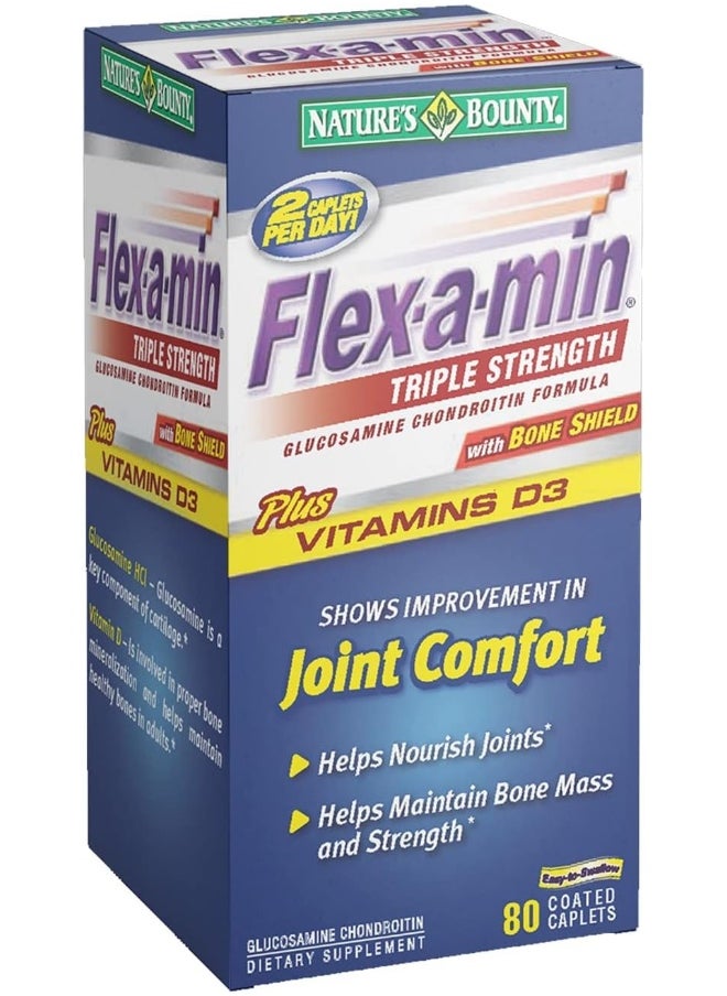 NATURE'S BOUNTY - Flex-A-Min Triple Strength - 80 Tablets - Image 1