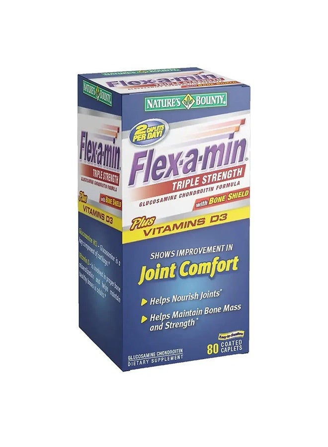 NATURE'S BOUNTY Flex-A-Min Triple Strength - 80 Tablets - Image 1