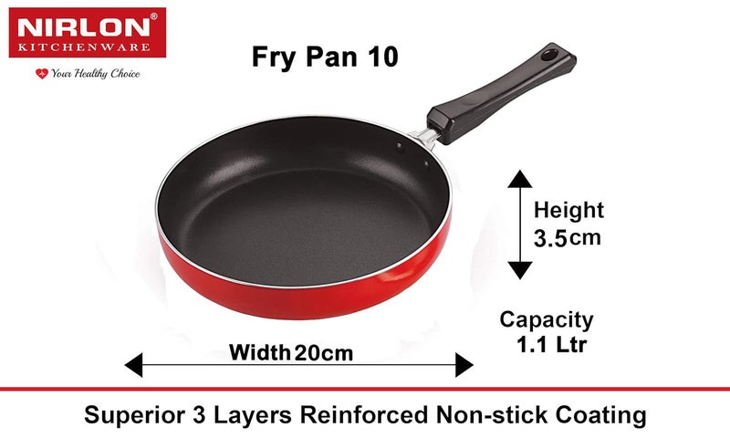 Nirlon Cookware Aluminium Non Stick Gift Cooking Set of 4 Pieces FP10_CS22_GP225_CS24 - Image 2