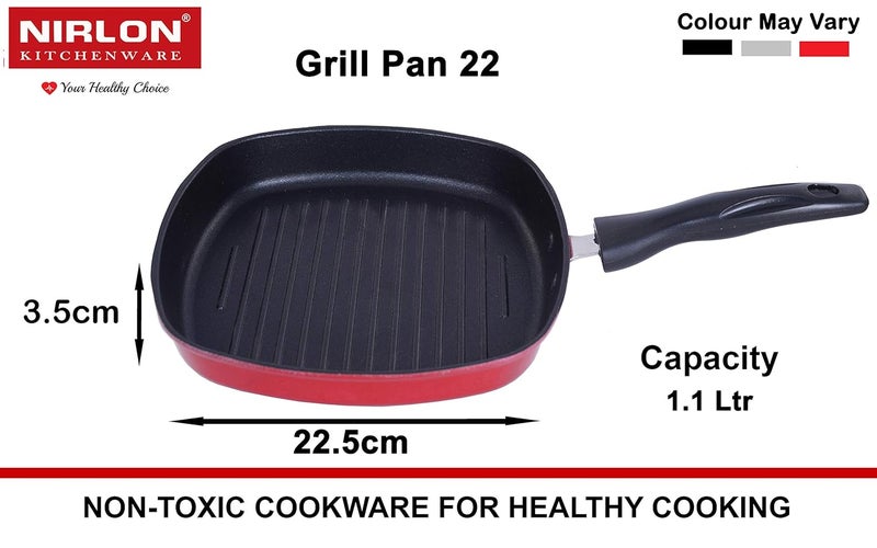 Nirlon Cookware Aluminium Non Stick Gift Cooking Set of 4 Pieces FP10_CS22_GP225_CS24 - Image 4