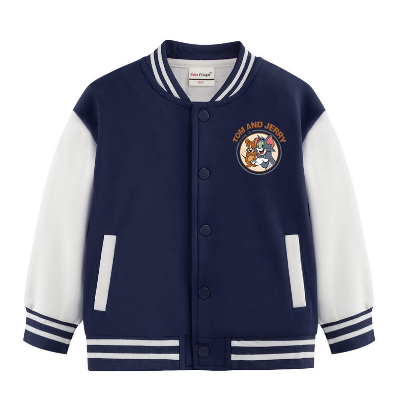 Boys Winter Coat Women'S Children'S Clothing Korean Version Of The New Children'S Fleece-Lined Big Children'S Baseball Uniform A Generation Of Hair - Image 1