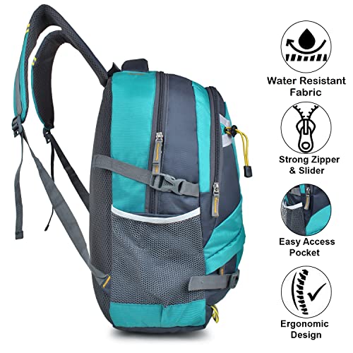 ADISA casual laptop backpack office bag college travel back pack for men and women (BP141-GRN) - Image 5