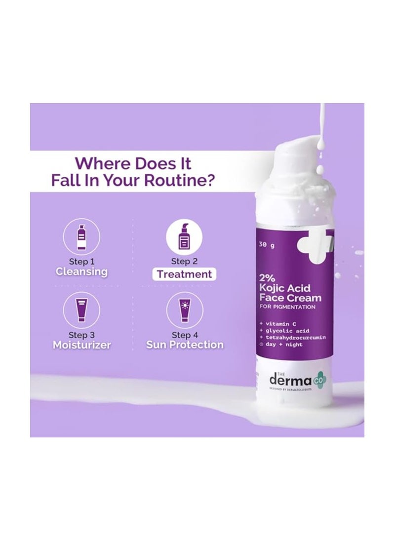 THE derma Co - 2% Kojic Acid Face Cream 30gm - Image 1