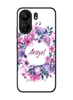 Stylizedd Rugged Black Edge Case for Xiaomi Redmi 13C 4G, Slim fit Soft Case Flexible Rubber Edges Anti Drop TPU Gel Thin Cover - Angel  - Image 1