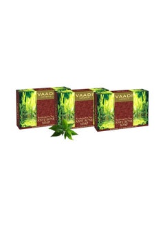 VAADI HERBALS Becalming Tea Tree Soap Anti Acne Therapy, 75G X 3  - Image 1