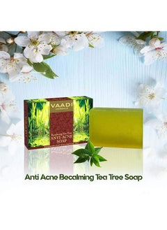VAADI HERBALS Becalming Tea Tree Soap Anti Acne Therapy, 75G X 3  - Image 2