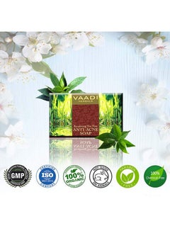 VAADI HERBALS Becalming Tea Tree Soap Anti Acne Therapy, 75G X 3  - Image 4