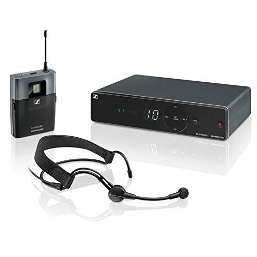 Sennheiser XSW 1‑ME3‑A Wireless Headset Microphone System | ME 3 Cardioid Headset | True Diversity Receiver | 10 Compatible Channels | Ideal for Fitness Instructors, Stage Performers & Presentations - Image 1