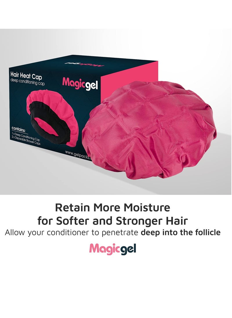 Magic Gel Magic Gel Premium Deep Conditioning Heat Cap. A Hot Head Cap to Hydrate, Moisturize and Condition. Thermal Cordless Hair Steamer for Damaged Hair (Natural Steam Treatment)  - Image 4