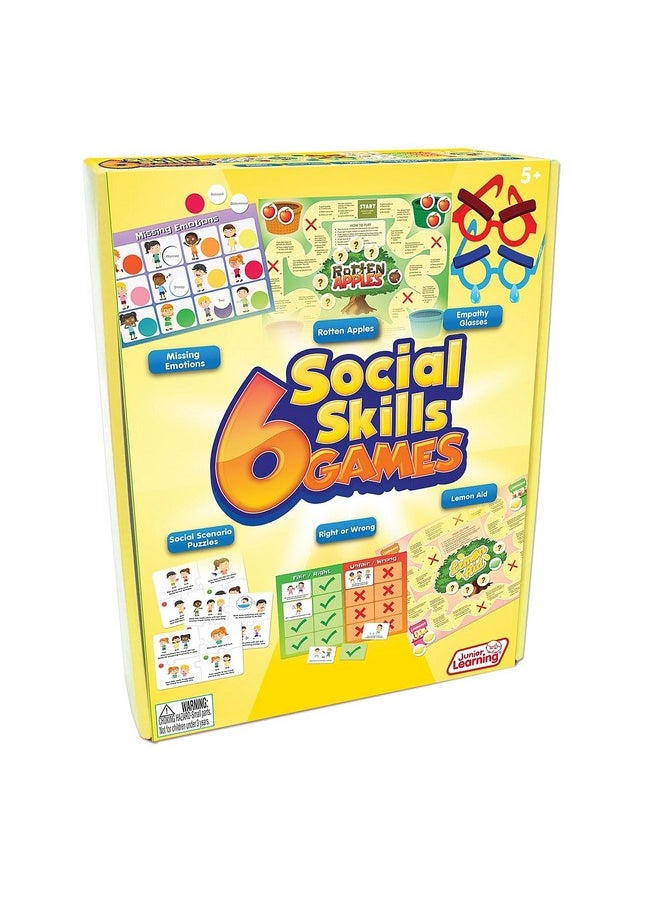 Junior Learning Junior Learning 6 Social Skills Games,Multi  - Image 1
