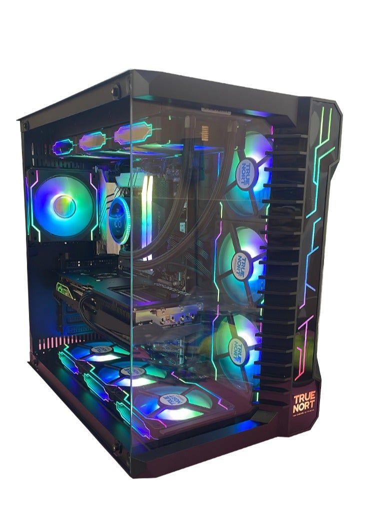 تروينورت حاسوب ألعاب عالي الأداء – بمعالج AMD Ryzen 5 7600X | ذاكرة 16GB DDR5 | تخزين 1TB NVMe SSD | كرت شاشة NVIDIA GeForce RTX 5060 Ti | نظام Windows 11 | هيكل ألعاب TRUENORT RGB باللون الأسود | أداء سلس بدقة 1080p و1440p - Image 2