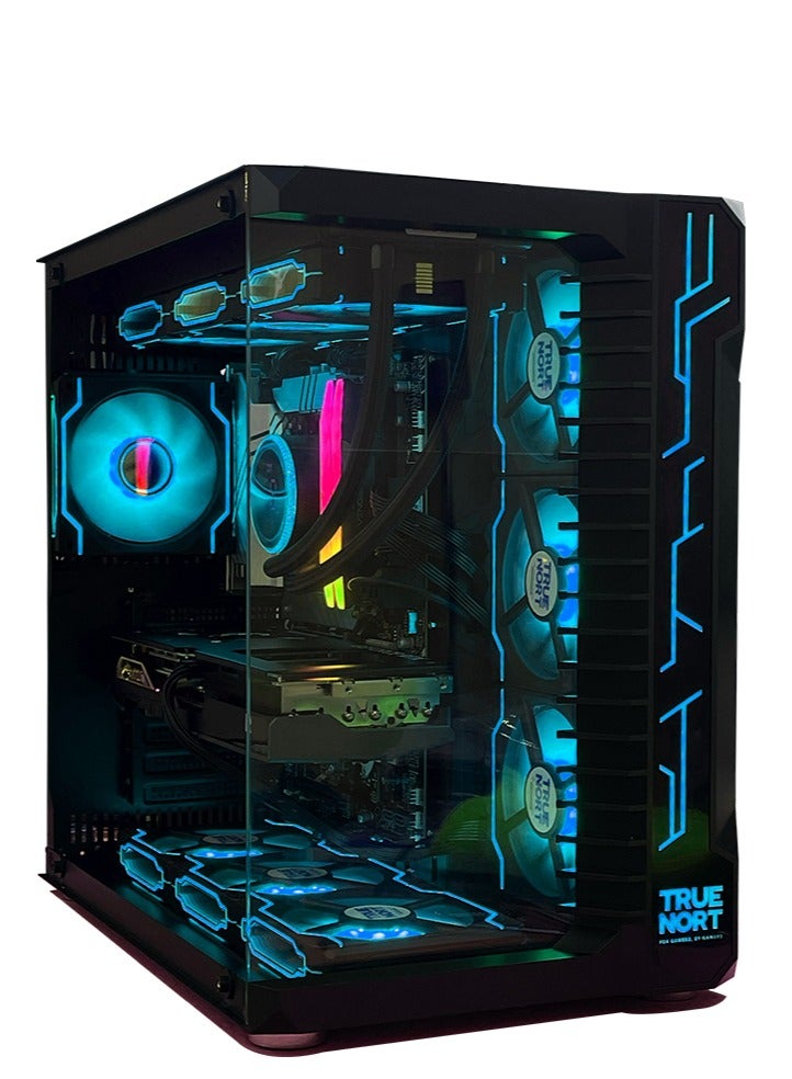 تروينورت حاسوب ألعاب عالي الأداء – بمعالج AMD Ryzen 5 7600X | ذاكرة 16GB DDR5 | تخزين 1TB NVMe SSD | كرت شاشة NVIDIA GeForce RTX 5060 Ti | نظام Windows 11 | هيكل ألعاب TRUENORT RGB باللون الأسود | أداء سلس بدقة 1080p و1440p - Image 3