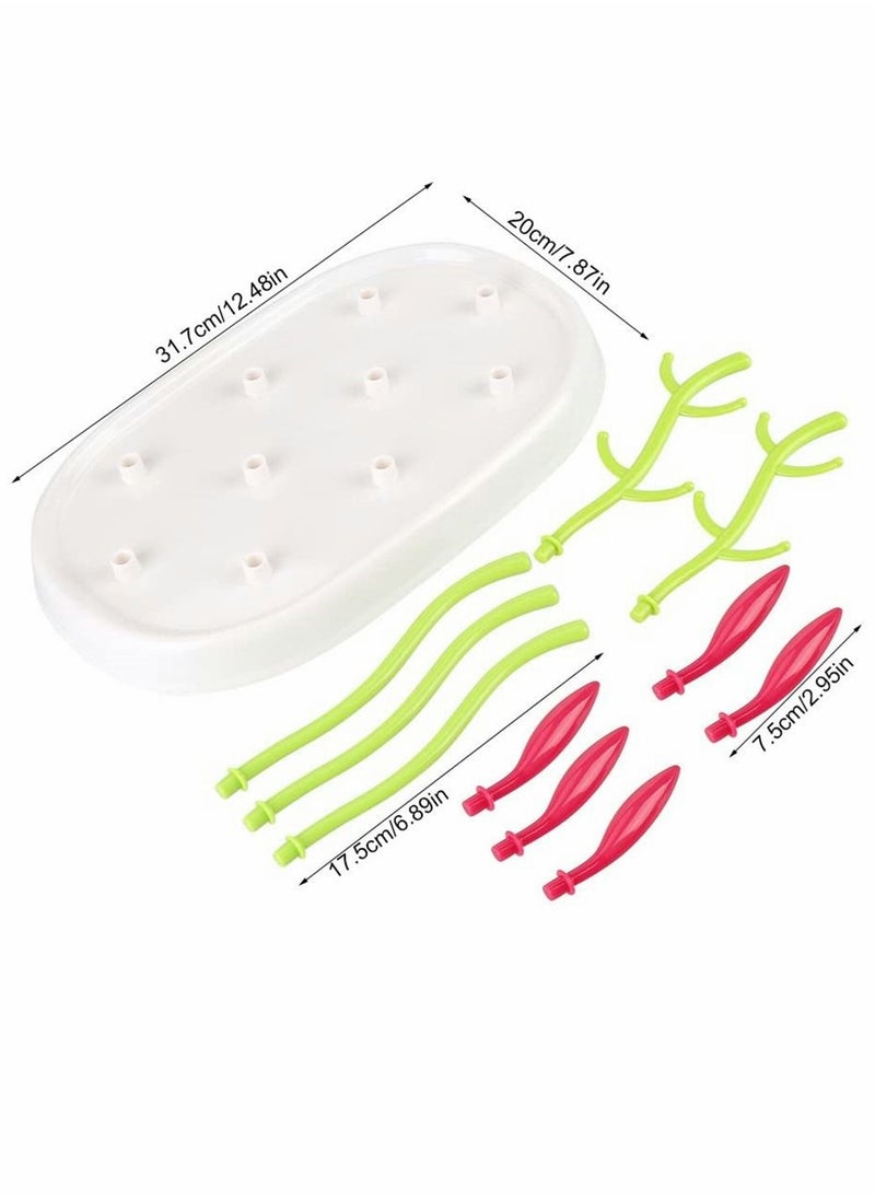 SYOSI Baby Bottle Dryer Rack, Feeding Bottles Pacifier Cup Holder, Plastic Bottle Dryer Newborn Baby Feeding Bottle Cleaning Drainer Holder Cleaning Drying Safe for Bottles, Teats, Cups, Pump Parts, 1 Pcs  - Image 4