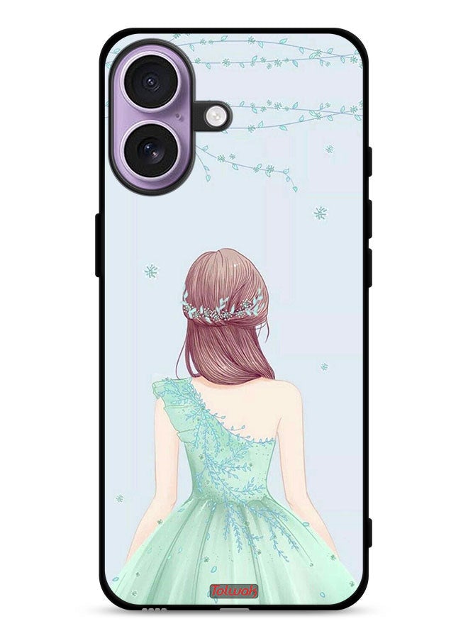 Tolwak Apple iPhone 17 Protective Case Cover Cute Girl In Floral Dress - Image 1