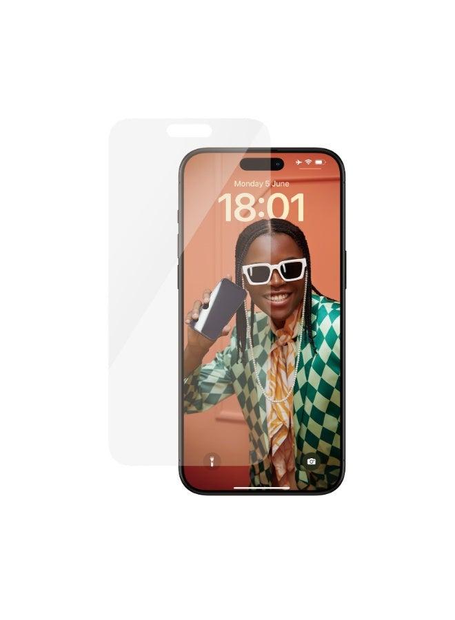PanzerGlass iPhone 15 Pro Max Classic Fit Screen Protector - Image 1