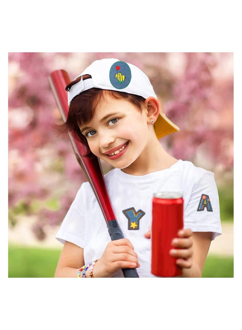 KASTWAVE 26 Pcs Embroidered Iron on Patches Colorful Letter Charms Applique Patch Decoration Suitable for Clothes Dress Jeans Pants Hats Backpacks Sewing Applique DIY Accessories - Image 2