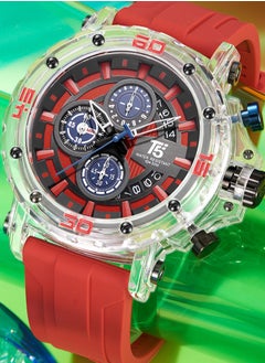 T5 T5 Men's Chronograph Silicone strap Transparent Watch  - Image 4