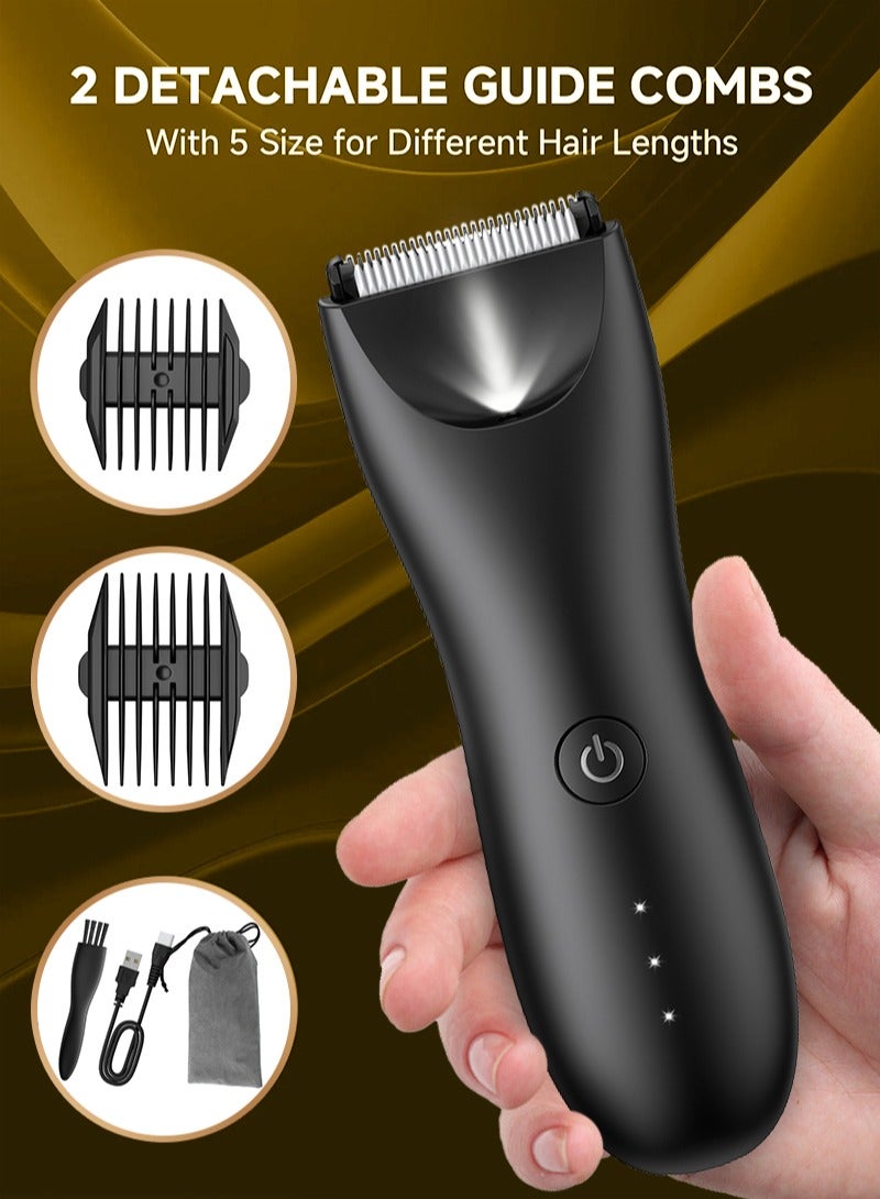 بيستيس  ماكينة حلاقة الجسم للرجال، العناية بالجسم للرجال، ماكينة حلاقة كهربائية، ماكينة حلاقة الجسم آمنة قابلة لإعادة الشحن مقاومة للماء/الجافة - Image 5