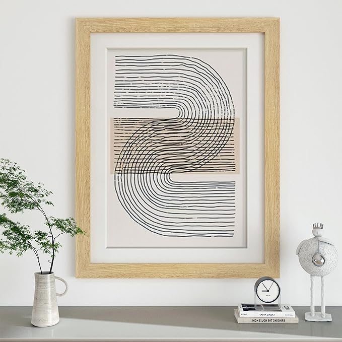 HOMSUN Peel & Stick Wood Grain Vinyl Border - Removable Bathroom Mirror Frame Border - Self Adhesive (8 x 100 Inch, Peach Brown) - Image 2
