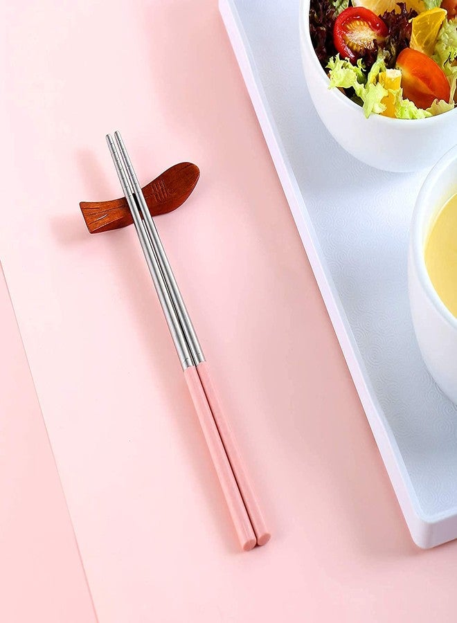 MARMIX 1 Pairs Metal Chopsticks, Lightweight Chopsticks Stainless Steel Reusable for Sushi Noodles, 9 inches - Image 3