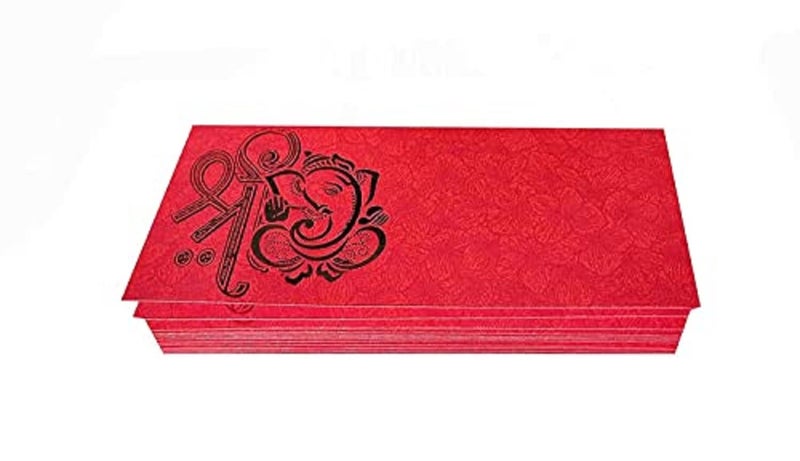 Peeplvalue designer 150 Pcs Ganpati and shree printed premium Money gift Envelope, Shagun Lifafa for wedding engagement - Image 3