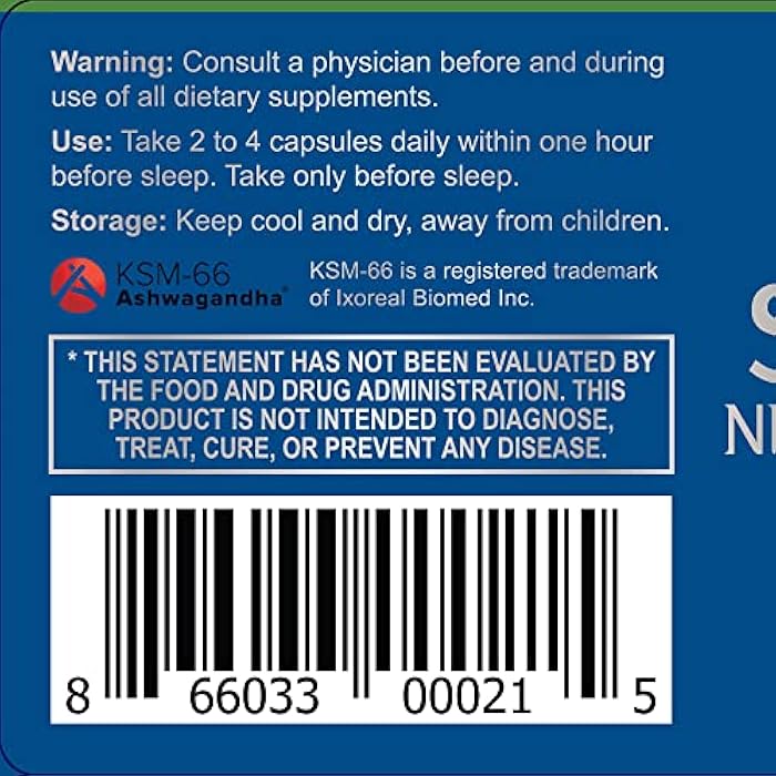 Thrivous Serenity Nightly Nootropic – Sleep & Relaxation Formula with KSM-66 Ashwagandha, L-Theanine, Magnesium Glycinate & Melatonin – 60 Vegan Capsules - Image 5