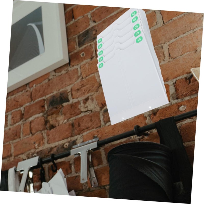 NUOBESTY Multi Function Wall Mount Rack for Attendance Cards Pocket Holder Organizer with Slots for Efficient Employee Tracking and Record Keeping - Image 5