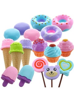 17 Pcs Pretend Play Food Dessert Set Sweet Treats Assortment Toy Donuts Cupcakes Ice Cream Candy Bars Assorted Dessert Toys For Kids - pzsku/Z43549B9892CC48F001C7Z/45/_/1692170518/248093a8-3cf3-4a72-b373-0ada76250236