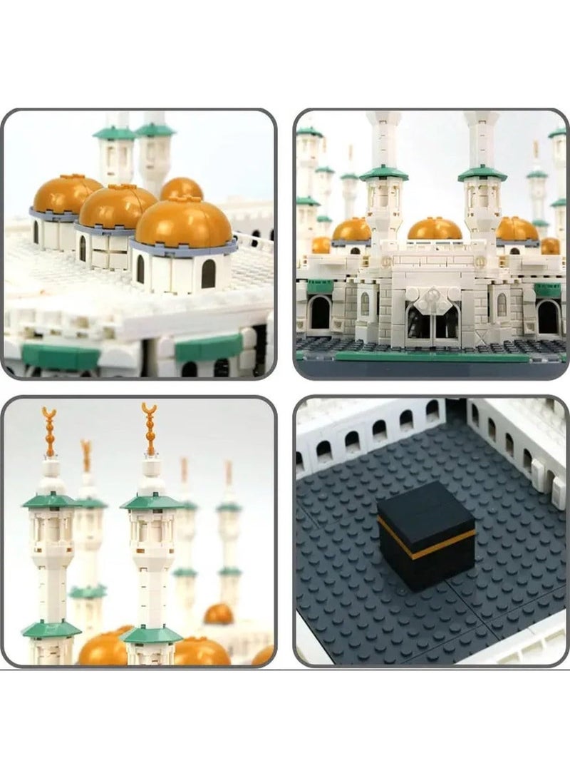 wange 【Great Mosque of Mecca Blocks – 2291Pcs】Islamic Holy Site Model | ABS Material | For Kids & Adults (6+) - Image 4