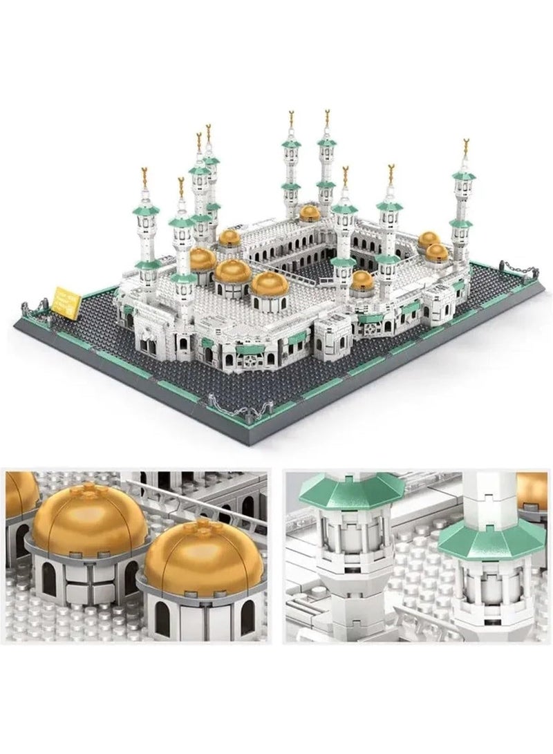 wange 【Great Mosque of Mecca Blocks – 2291Pcs】Islamic Holy Site Model | ABS Material | For Kids & Adults (6+) - Image 1
