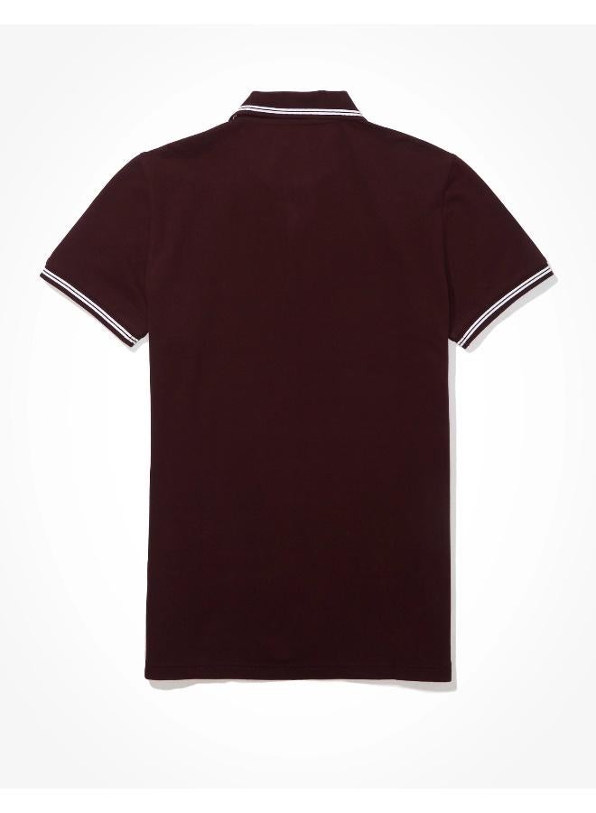 American Eagle AE Slim Fit Pique Polo Shirt  - Image 2