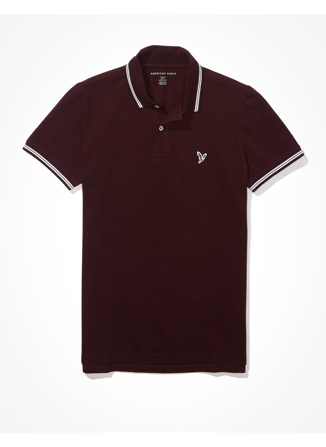 American Eagle AE Slim Fit Pique Polo Shirt 