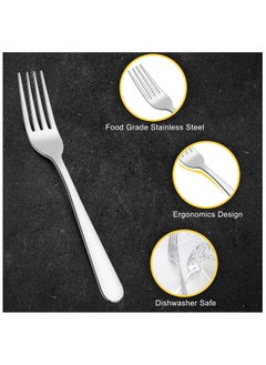 BLACKSTONE Set of 24 Premium Stainless Steel Tea Forks - 15cm  - Image 4