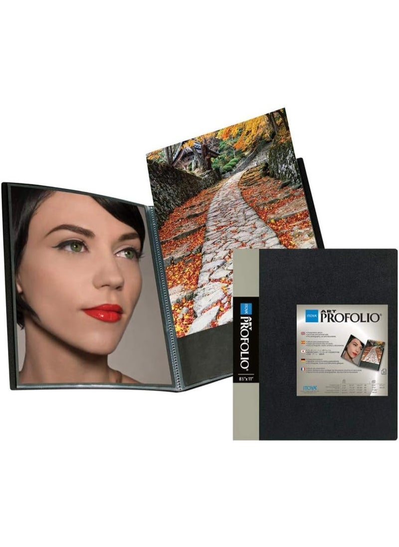 ITOYA Itoya Art Profolio Portfolio 5 x 7 inches Storage Display Book, 24 Sleeves for 48 Views  - Image 2