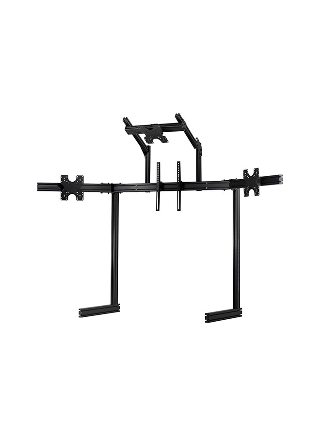 next level RACING Next Level NLR-E037 Elite Freestanding Complete Quad Monitor Stand - Black Edition - Image 1