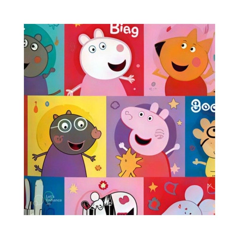 Design Group Roll Wrap Value 2M Assorted  Stitch / Spiderman / Paw Patrol / Peppa Pig (4 Pcs) - Image 5