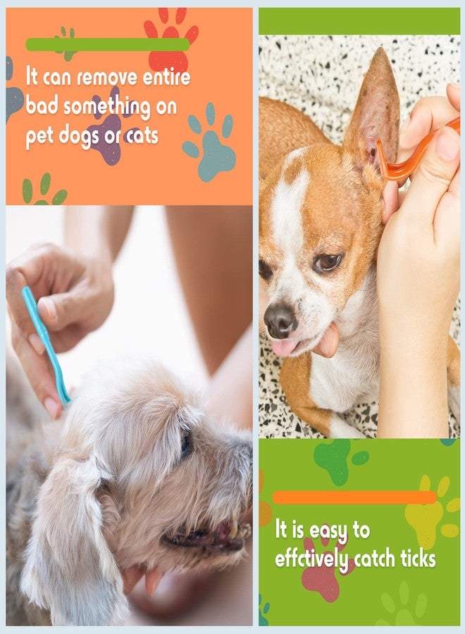 Kittmip 48 Pack Tick Removal Tool Tick Remover for Dogs, Cats and Humans Plastic Tick Puller Tick Grabber, 3 Sizes (Green, Rose Red, Orange, Blue) - Image 4