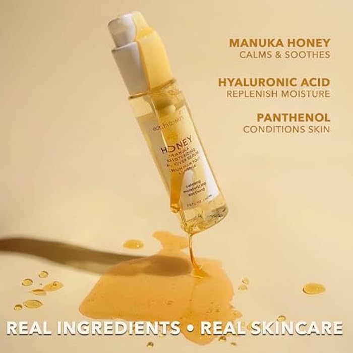 Earth To Skin Honey Manuka All Over Serum – Hydrating Serum for Face, Neck & Eye Area with Hyaluronic Acid & Panthenol – 2.0 fl oz - Image 3